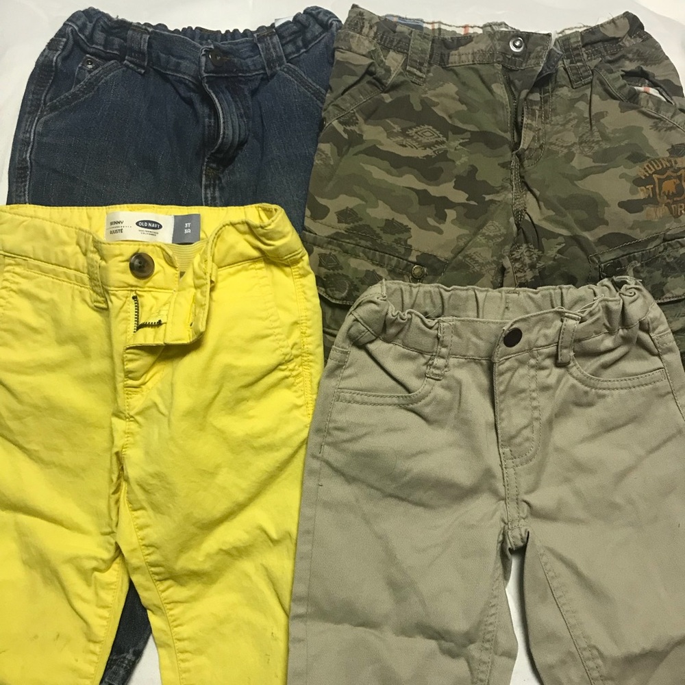 Lot of 4 Toddler Boy Pants. Size 3T.